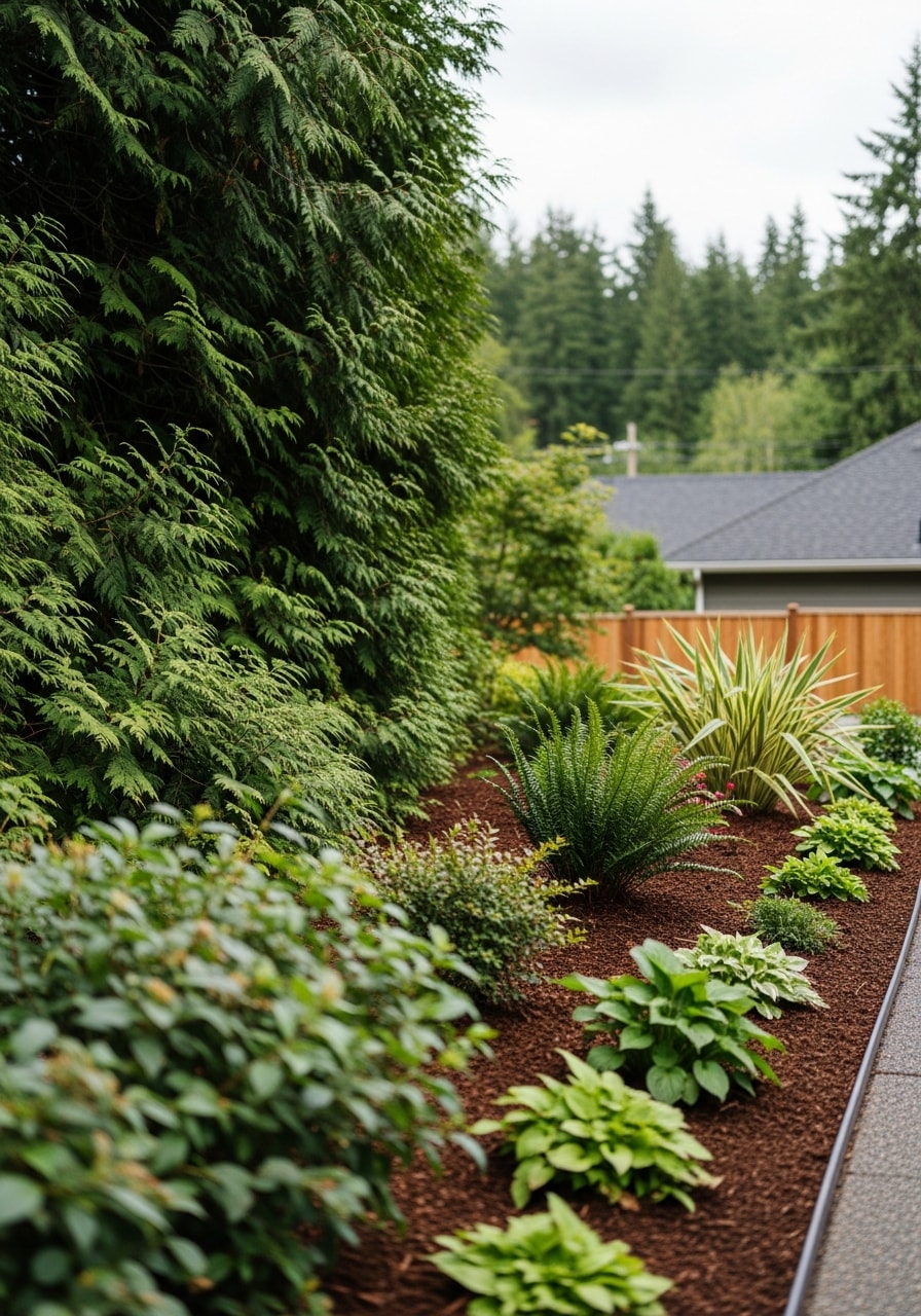 Close-up portrait of a homeowner standing on their Snohomish County property with evergreen trees in the background.